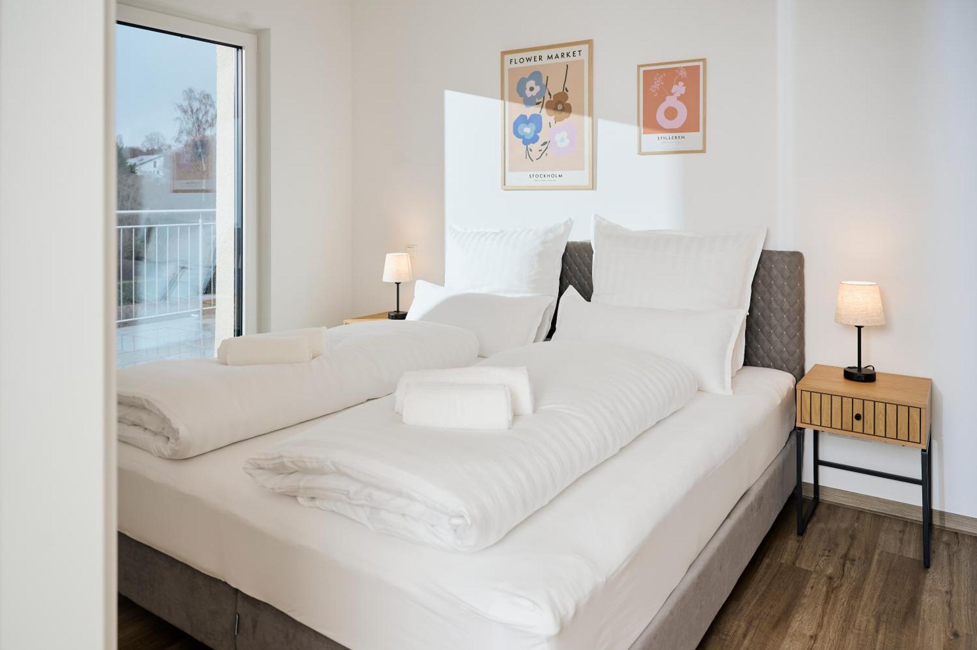 Moderne Apartments Mit Highspeed-Wlan Und Gratis-Tiefgarage Ihr Perfekter Rueckzugsort Nahe Dem Zentrum Und Der Therme I Barrierearm Bad Kissingen Extérieur photo