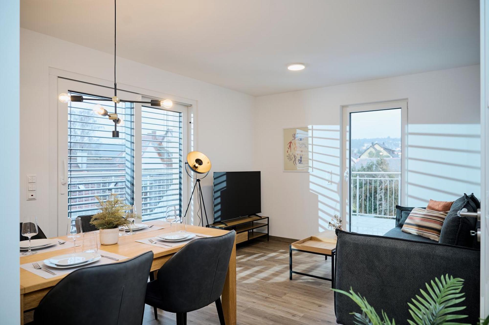 Moderne Apartments Mit Highspeed-Wlan Und Gratis-Tiefgarage Ihr Perfekter Rueckzugsort Nahe Dem Zentrum Und Der Therme I Barrierearm Bad Kissingen Extérieur photo