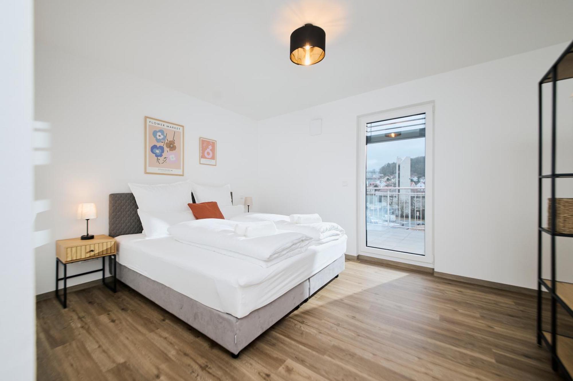 Moderne Apartments Mit Highspeed-Wlan Und Gratis-Tiefgarage Ihr Perfekter Rueckzugsort Nahe Dem Zentrum Und Der Therme I Barrierearm Bad Kissingen Extérieur photo
