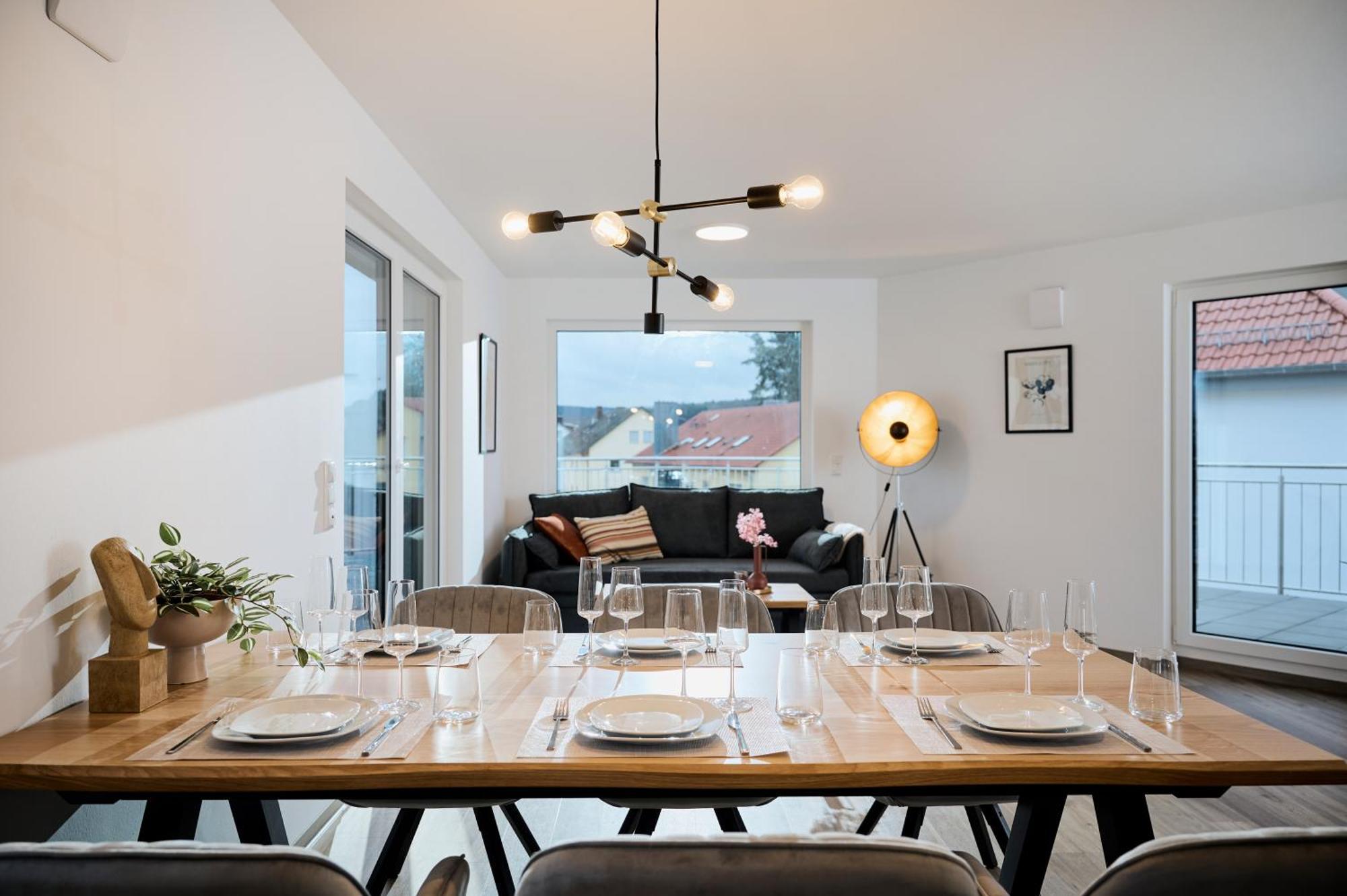Moderne Apartments Mit Highspeed-Wlan Und Gratis-Tiefgarage Ihr Perfekter Rueckzugsort Nahe Dem Zentrum Und Der Therme I Barrierearm Bad Kissingen Extérieur photo