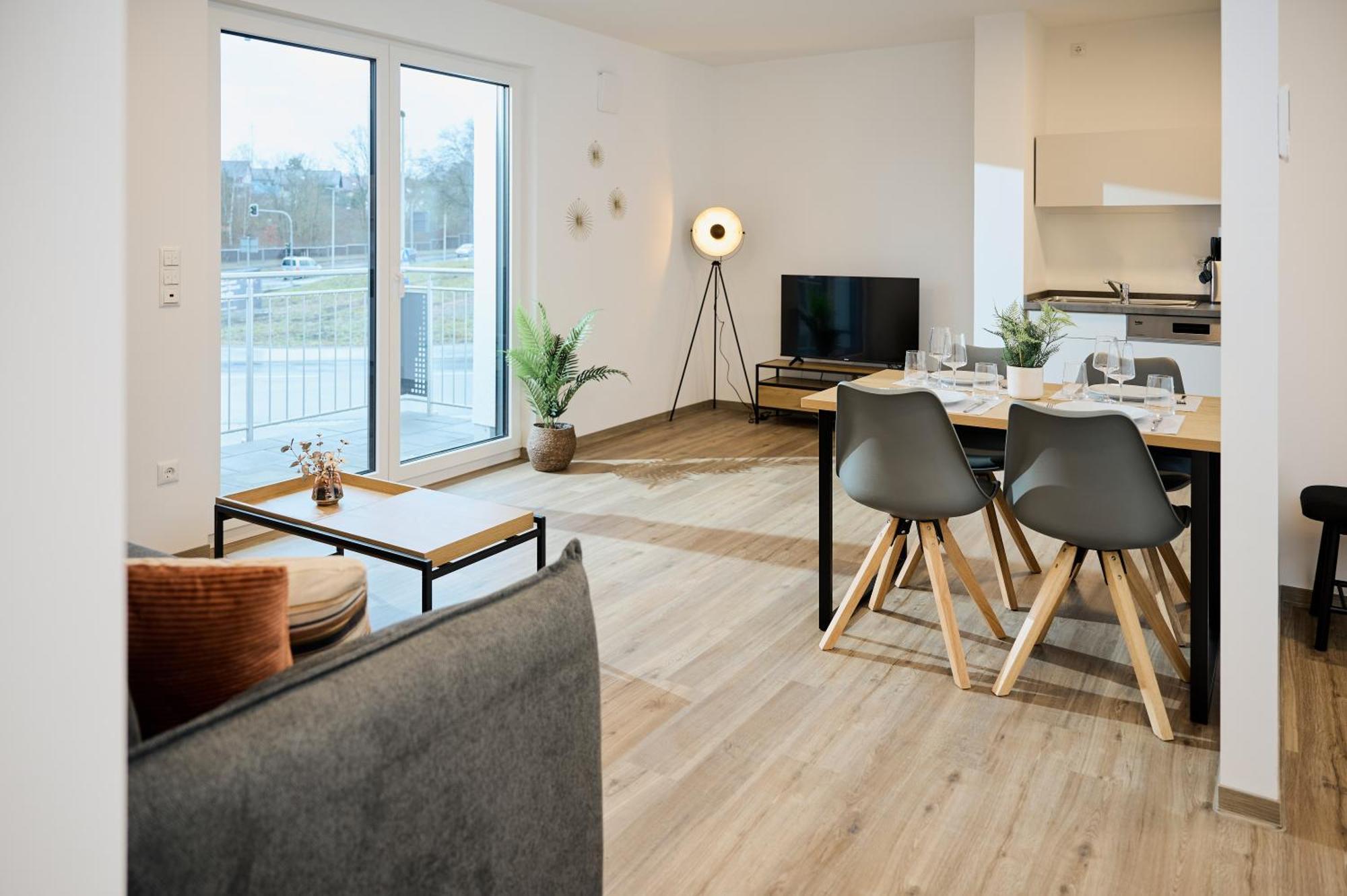 Moderne Apartments Mit Highspeed-Wlan Und Gratis-Tiefgarage Ihr Perfekter Rueckzugsort Nahe Dem Zentrum Und Der Therme I Barrierearm Bad Kissingen Extérieur photo